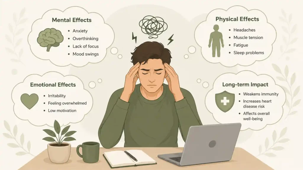 Effects of Stress on Men's Mind and Body